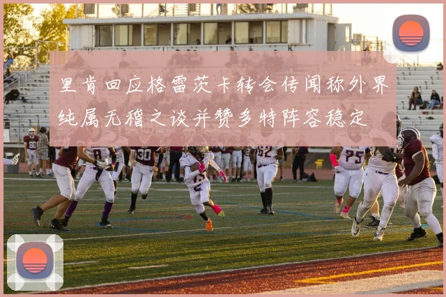 里肯回应格雷茨卡转会传闻称外界纯属无稽之谈并赞多特阵容稳定